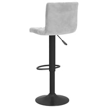 Load image into Gallery viewer, Sgabelli da Bar 2 pz Grigio Chiaro in Velluto
