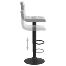 Load image into Gallery viewer, Sgabelli da Bar 2 pz Grigio Chiaro in Velluto