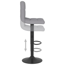 Load image into Gallery viewer, Sgabelli da Bar 2 pz Grigio Chiaro in Tessuto
