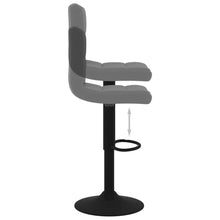 Load image into Gallery viewer, Sgabelli da Bar 2 pz Grigio Scuro in Velluto