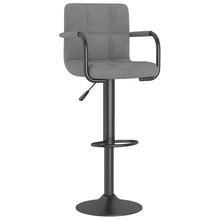 Load image into Gallery viewer, Sgabelli da Bar 2 pz Grigio Chiaro in Velluto