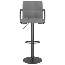Load image into Gallery viewer, Sgabelli da Bar 2 pz Grigio Chiaro in Velluto