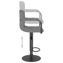Load image into Gallery viewer, Sgabelli da Bar 2 pz Grigio Chiaro in Velluto