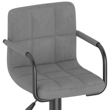 Load image into Gallery viewer, Sgabelli da Bar 2 pz Grigio Chiaro in Velluto