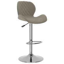 Load image into Gallery viewer, Sgabelli da Bar 2 pz Grigio Chiaro in Velluto