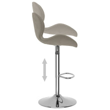 Load image into Gallery viewer, Sgabelli da Bar 2 pz Grigio Chiaro in Velluto