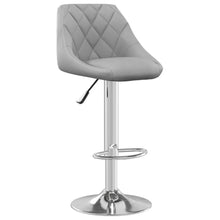 Load image into Gallery viewer, Sgabelli da Bar 2 pz Grigio Chiaro in Velluto