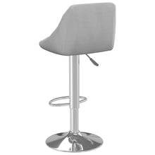 Load image into Gallery viewer, Sgabelli da Bar 2 pz Grigio Chiaro in Velluto