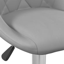 Load image into Gallery viewer, Sgabelli da Bar 2 pz Grigio Chiaro in Velluto