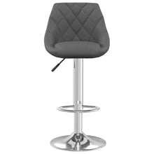 Load image into Gallery viewer, Sgabelli da Bar 2 pz Grigio Scuro in Velluto