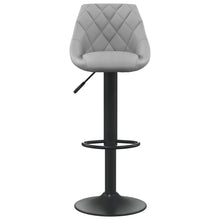 Load image into Gallery viewer, Sgabelli da Bar 2 pz Grigio Chiaro in Velluto