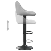 Load image into Gallery viewer, Sgabelli da Bar 2 pz Grigio Chiaro in Velluto