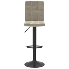 Load image into Gallery viewer, Sgabelli da Bar 2 pz Grigio Chiaro in Velluto