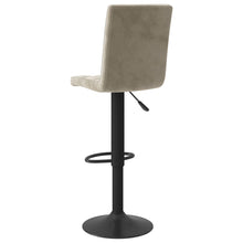 Load image into Gallery viewer, Sgabelli da Bar 2 pz Grigio Chiaro in Velluto