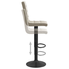 Load image into Gallery viewer, Sgabelli da Bar 2 pz Grigio Chiaro in Velluto