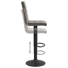 Load image into Gallery viewer, Sgabelli da Bar 2 pz Grigio Scuro in Velluto