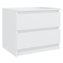 Load image into Gallery viewer, Comodini 2 pz Bianchi 50x39x43,5 cm in Legno Multistrato