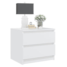 Load image into Gallery viewer, Comodini 2 pz Bianchi 50x39x43,5 cm in Legno Multistrato