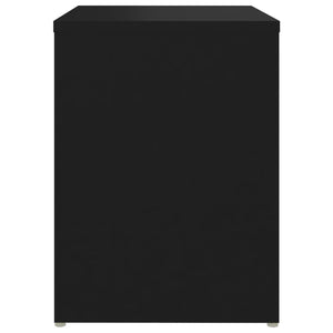Comodini 2 pz Neri 40x30x40 cm in Legno Multistrato
