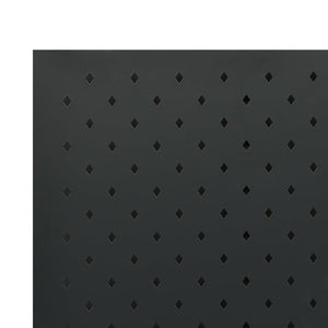 Separè 6 Pannelli Nero 240x180 cm in Acciaio