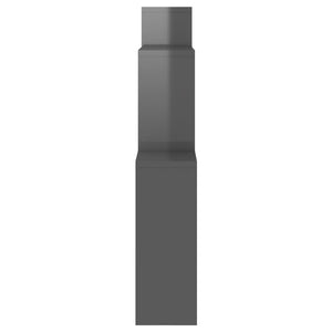 Mensola a Muro 4 Cubi Grigio Lucido 80x15x78,5cm Legno Multistrato