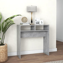 Carica l&#39;immagine nel visualizzatore di Gallery, Mobiletto Consolle Grigio Cemento 78x30x80cm Legno Multistrato