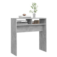Carica l&#39;immagine nel visualizzatore di Gallery, Mobiletto Consolle Grigio Cemento 78x30x80cm Legno Multistrato