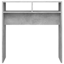 Carica l&#39;immagine nel visualizzatore di Gallery, Mobiletto Consolle Grigio Cemento 78x30x80cm Legno Multistrato