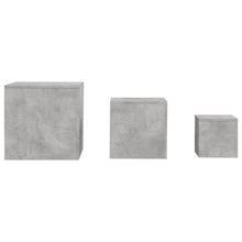 Charger l&#39;image dans la galerie, Tavolini 3 pz Grigio Cemento in Truciolato