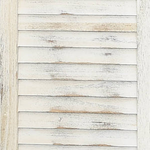 Separè 6 Pannelli Bianco Antico 215x166 cm in Legno Massello