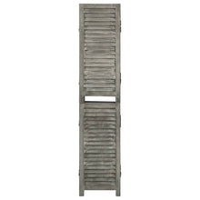 Laden Sie das Bild in den Galerie-Viewer, Separè 6 Pannelli Grigio 214x166 cm in Legno Massello