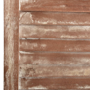 Separè 6 Pannelli Marrone 210x165cm in Legno Massello