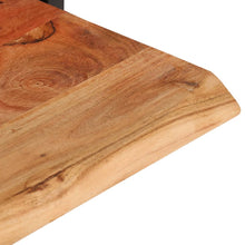 Load image into Gallery viewer, Mensole Parete 2pz 100x24x35 cm Legno Massello Acacia e Acciaio