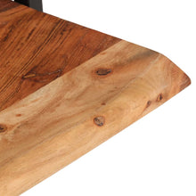Load image into Gallery viewer, Mensole Parete 2pz 60x25x35 cm Legno Massello Acacia e Acciaio