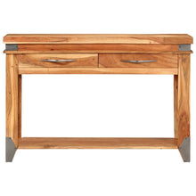 Laden Sie das Bild in den Galerie-Viewer, Tavolo Consolle 110x34x74 cm in Legno Massello di Acacia