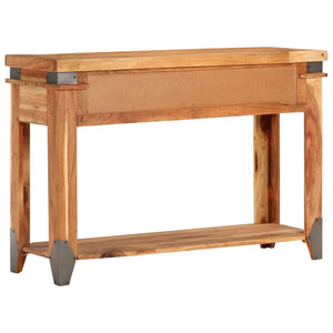 Tavolo Consolle 110x34x74 cm in Legno Massello di Acacia
