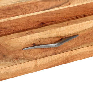 Tavolo Consolle 110x34x74 cm in Legno Massello di Acacia
