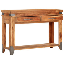 Laden Sie das Bild in den Galerie-Viewer, Tavolo Consolle 110x34x74 cm in Legno Massello di Acacia