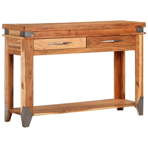 Tavolo Consolle 110x34x74 cm in Legno Massello di Acacia