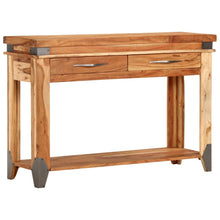 Laden Sie das Bild in den Galerie-Viewer, Tavolo Consolle 110x34x74 cm in Legno Massello di Acacia