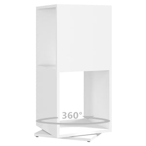 Armadietto Girevole Bianco 34,5x34,5x75,5 cm in Truciolato
