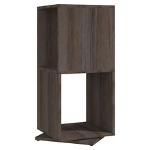 Laden Sie das Bild in den Galerie-Viewer, Armadietto Girevole Grigio Rovere 34,5x34,5x75,5cm Truciolato