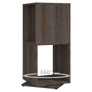 Armadietto Girevole Grigio Rovere 34,5x34,5x75,5cm Truciolato