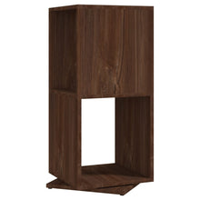 Laden Sie das Bild in den Galerie-Viewer, Armadietto Girevole Marrone Rovere 34,5x34,5x75,5cm Truciolato
