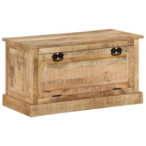 Panca con Vano PortaScarpe 85x40x45 cm in Legno Massello di Mango