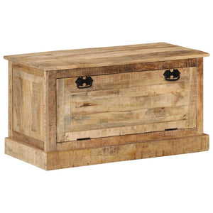 Panca con Vano PortaScarpe 85x40x45 cm in Legno Massello di Mango