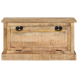 Panca con Vano PortaScarpe 85x40x45 cm in Legno Massello di Mango