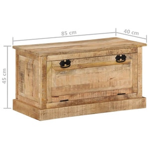 Panca con Vano PortaScarpe 85x40x45 cm in Legno Massello di Mango