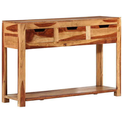Mobiletto Consolle 110x35x75 cm in Legno Massello di Acacia