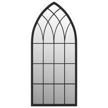 Load image into Gallery viewer, Specchio Decorativo Nero 100x45 cm Ferro per Uso Interno